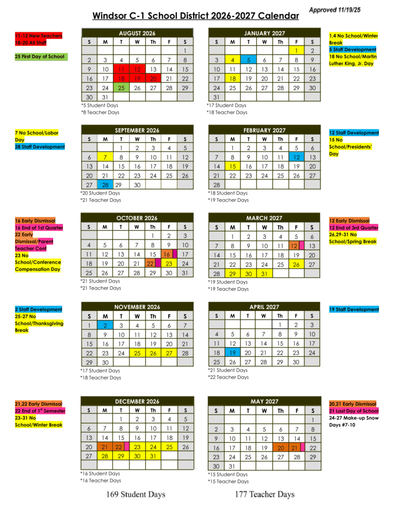 Windsor C-1 School District 26-27 Calendar (1)
