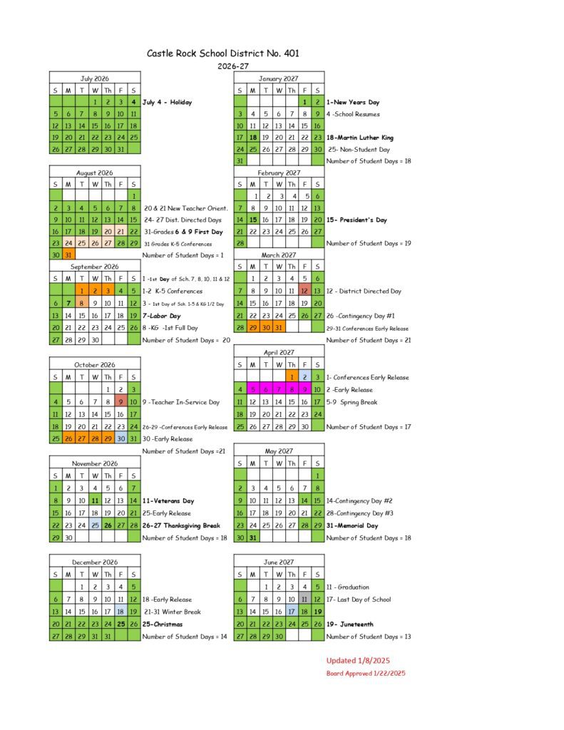 Castle Rock School District No. 401