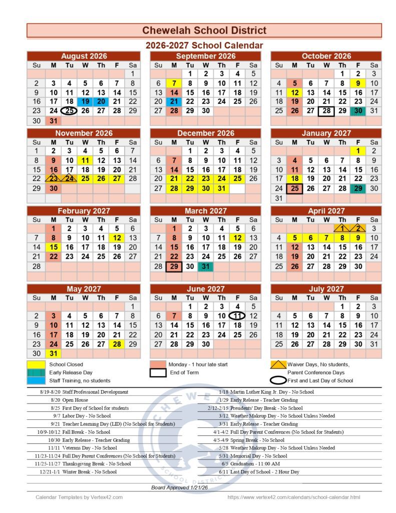 Chewelah School District 2026-2027