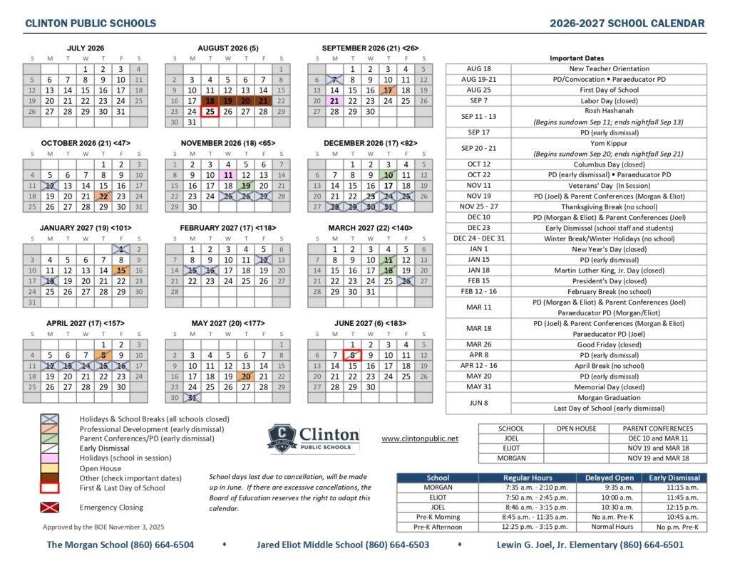 Clinton Public Schools 2026-2027