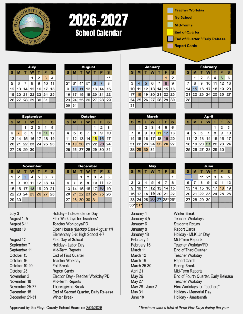 Floyd County Schools 26-27 Calendar (1)