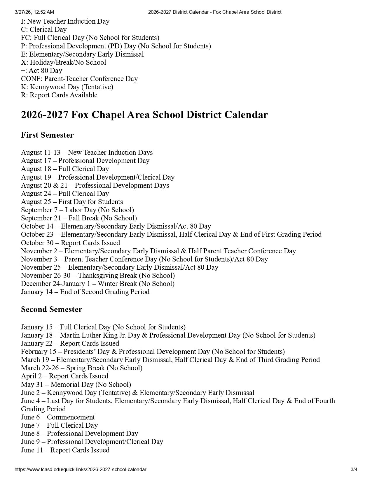 Fox Chapel Area School District 26-27 Revised PDF