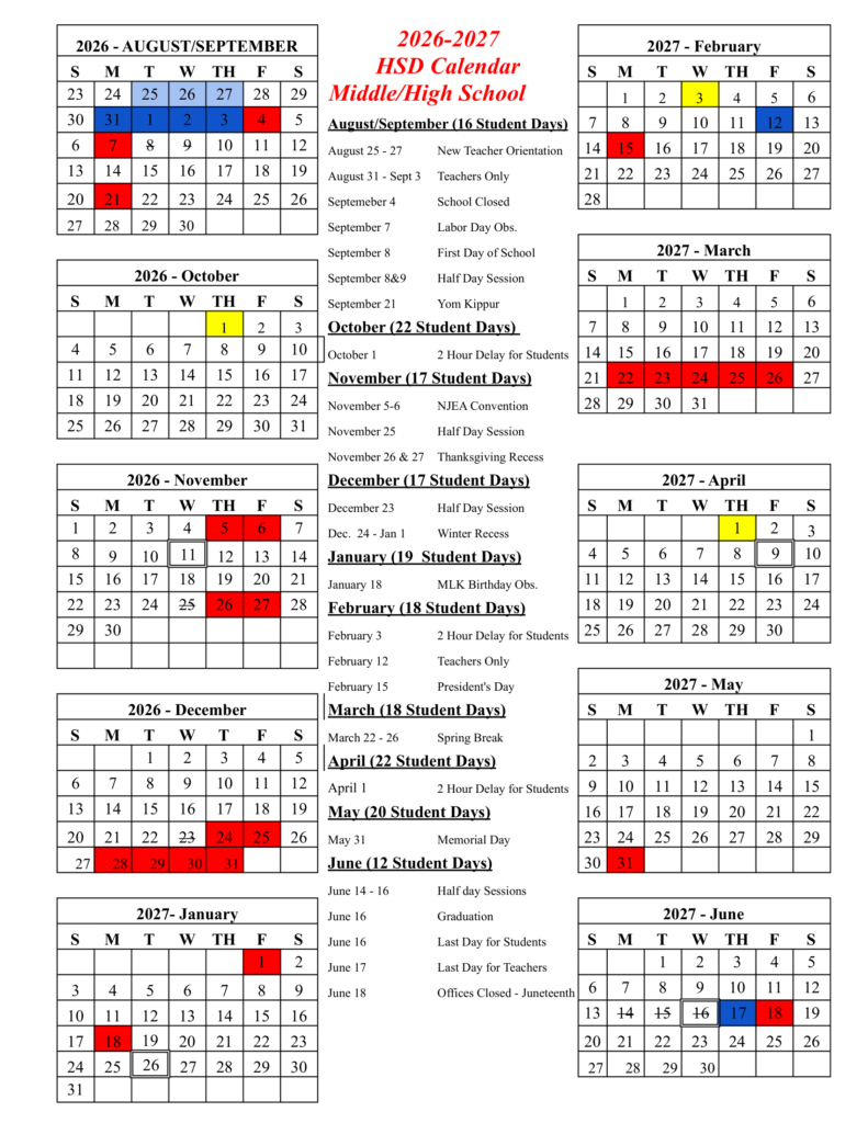 HSD MiddleHigh School 26-27 Calendar (1)