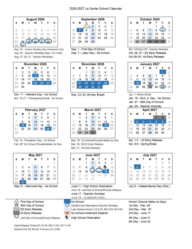 La Center School District 2026-2027