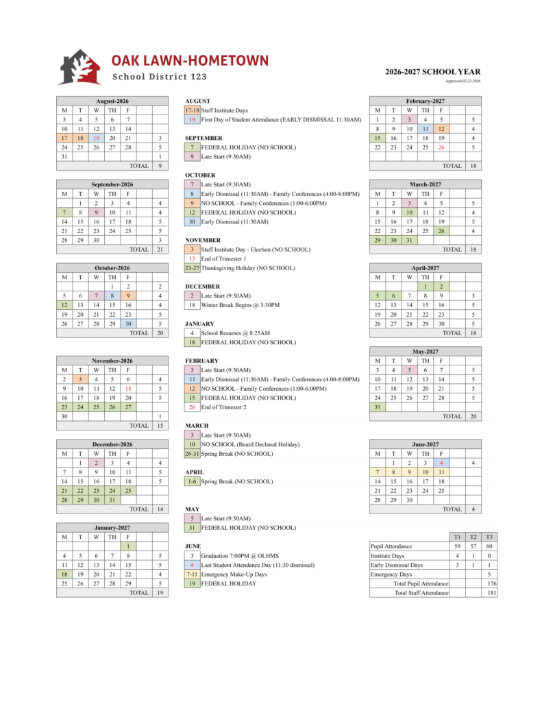 Oak Lawn-Hometown School District 123