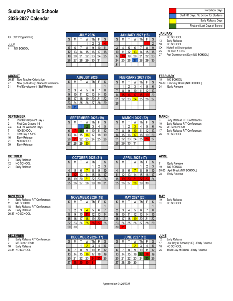 Sudbury Public Schools 26-27 Calendar (1)