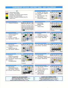 Tewksbury School District 26-27 Calendar (1)
