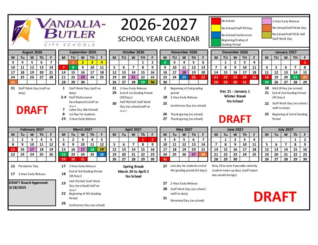 VANDALIA-BUTLER SCHOOLS 2026-2027
