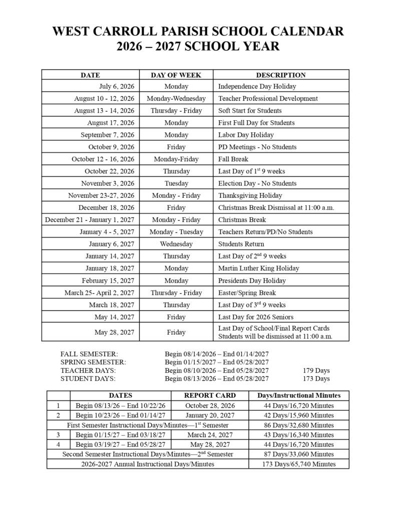 West Carrol Parish School